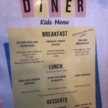 C & B Diner menu 1